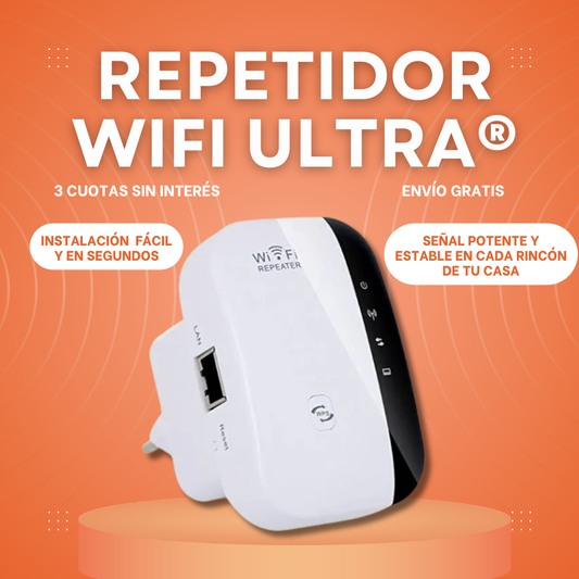 Repetidor Wifi Pro ® - Amplificá tu Wi-Fi en segundos con un solo botón