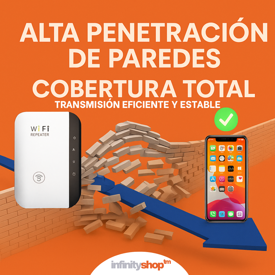 Repetidor Wifi Pro ® - Amplificá tu Wi-Fi en segundos con un solo botón